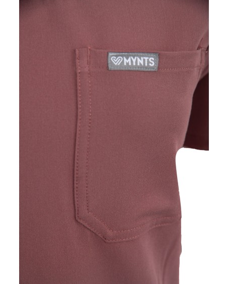 copy of MYNTS V-Neck Two Pockets – Scrub Top Women WMT002 Terra Rose - MYNTS