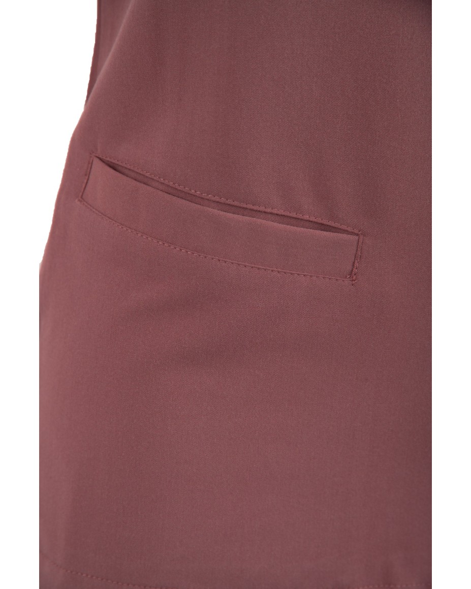 V-Neck Two Pockets – Scrub Top Women WMT002 Terra Rose - MYNTS