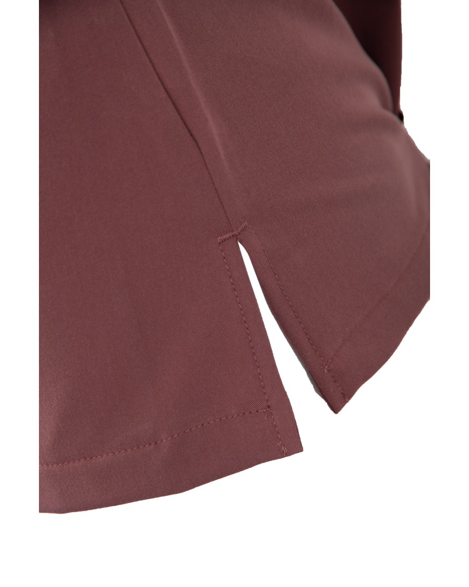 V-Neck Two Pockets – Scrub Top Women WMT002 Terra Rose - MYNTS