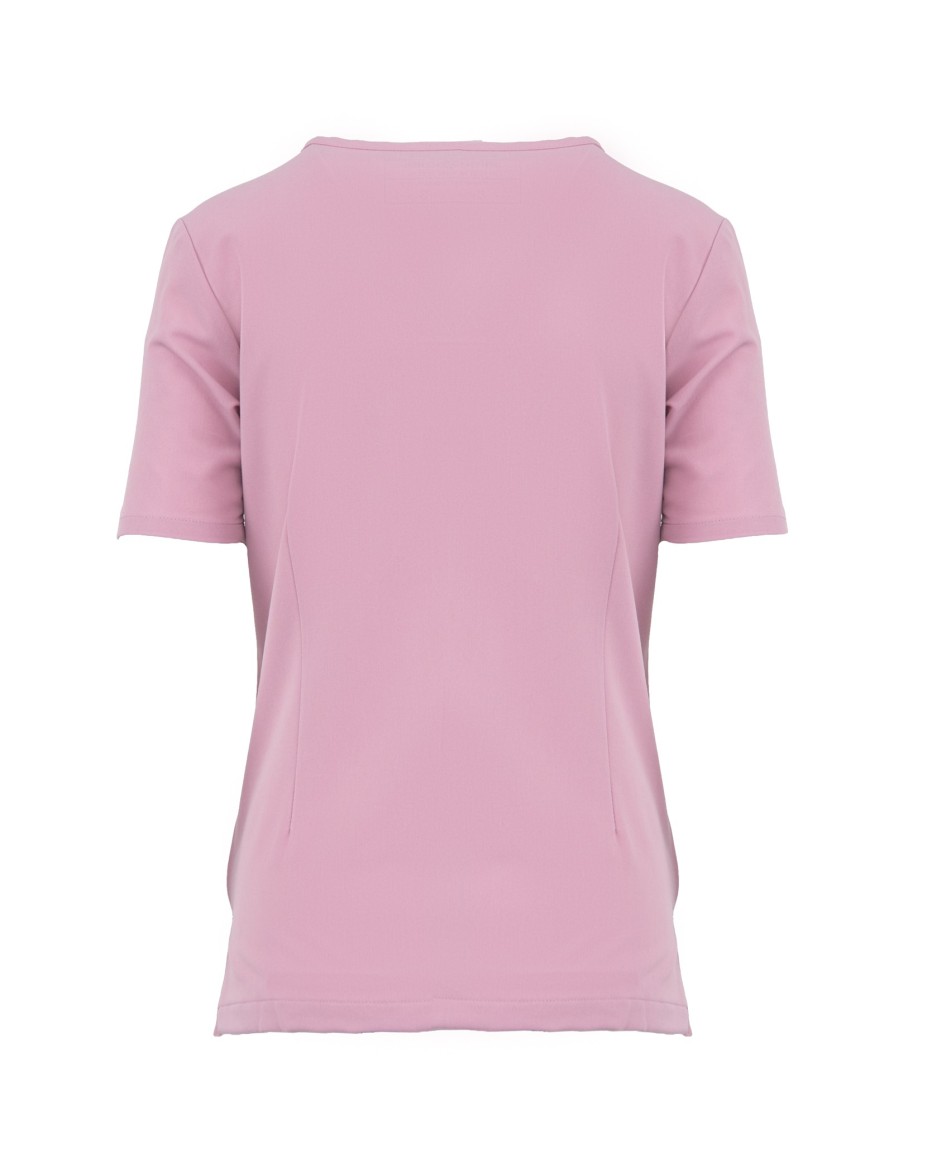 V-Neck Two Pockets – Scrub Top Women WMT002 Rose Water - MYNTS