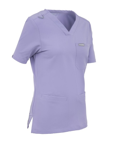 V-Neck Two Pockets – Scrub Top Women WMT002 Lavender - MYNTS