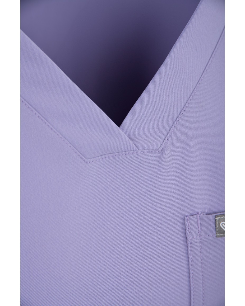 V-Neck Two Pockets – Scrub Top Women WMT002 Lavender - MYNTS