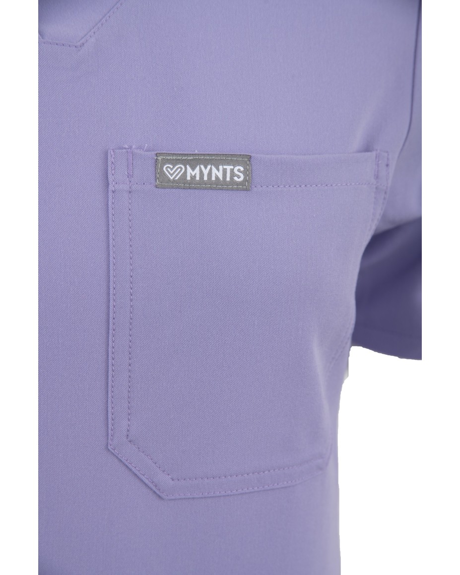 V-Neck Two Pockets – Scrub Top Women WMT002 Lavender - MYNTS
