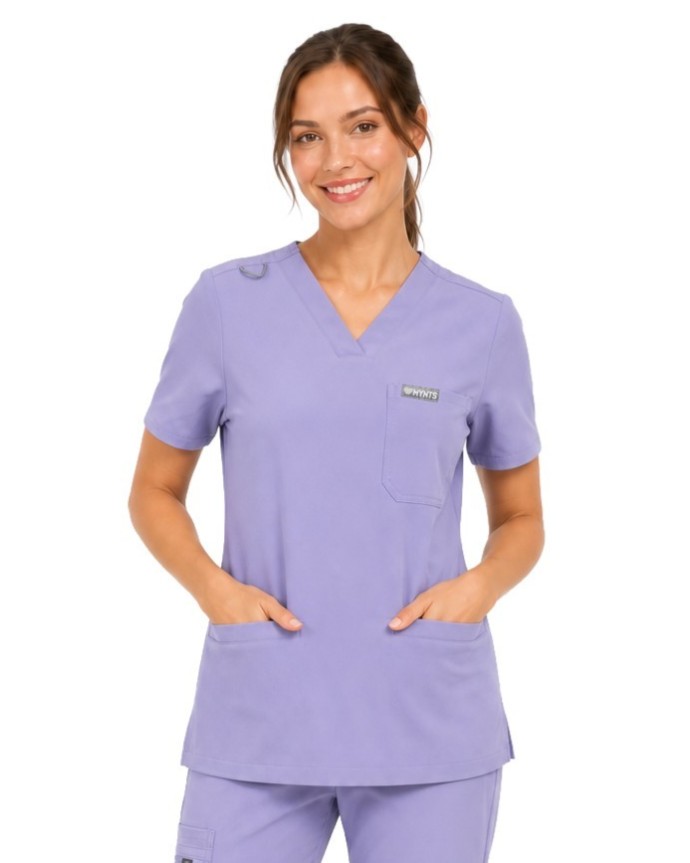 copy of MYNTS V-Neck Two Pockets – Scrub Top Women WMT002 Lavender - MYNTS