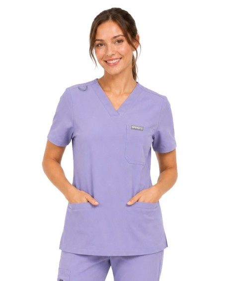 copy of MYNTS V-Neck Two Pockets – Scrub Top Women WMT002 Lavender - MYNTS