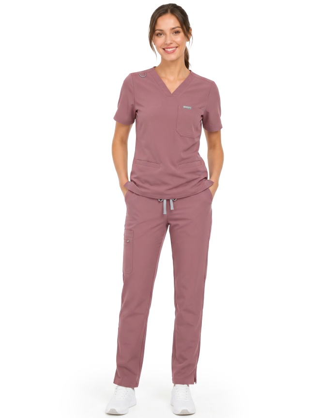 Straight Leg Pants Women WMP002 Terra Rose - MYNTS 2