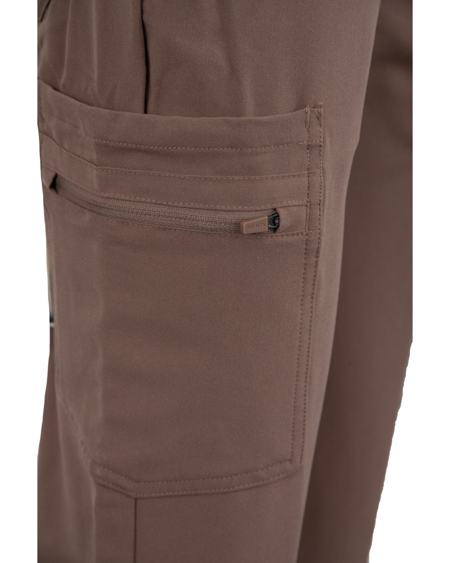 Straight Leg Pants Women WMP002 Sahara Mokka - MYNTS