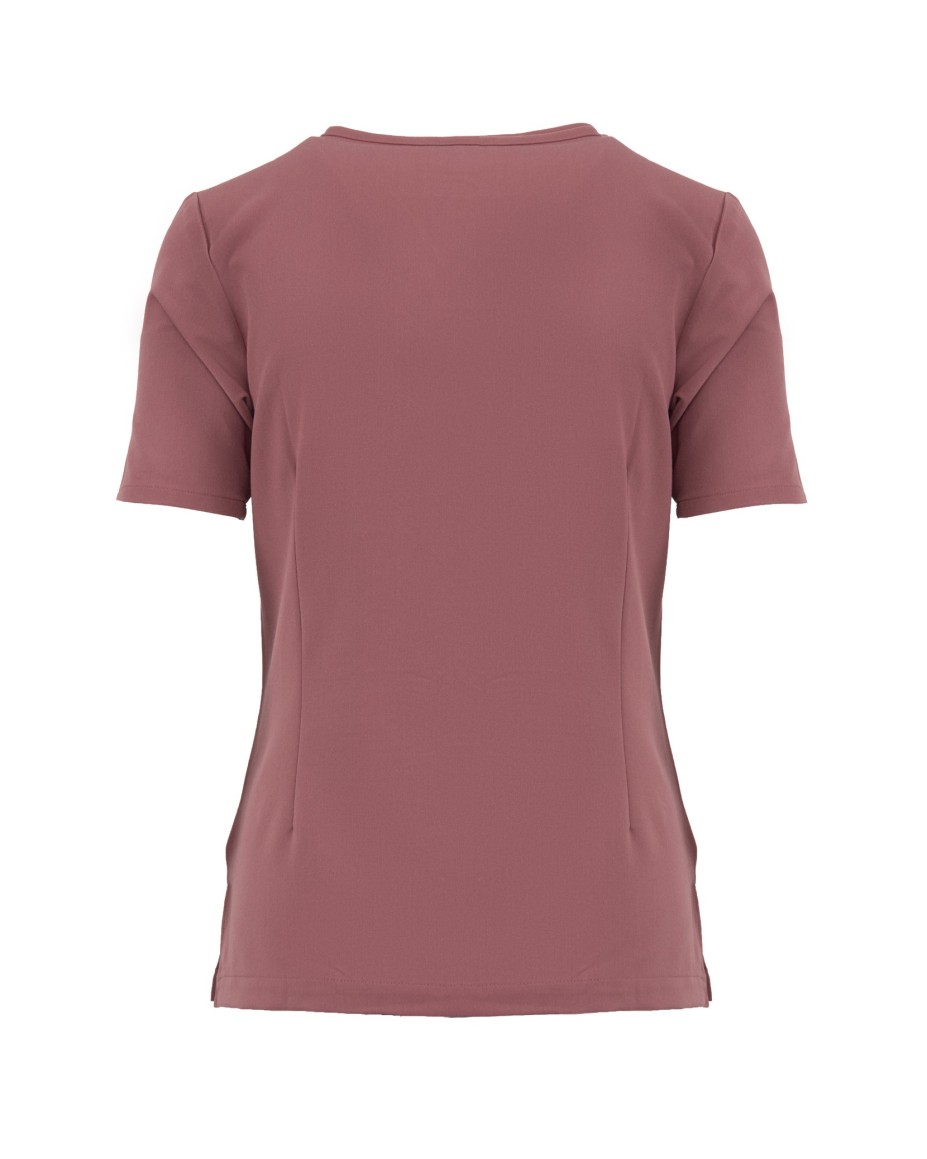 V-Neck Pocket Genius – Scrub Top Women WMT001 Terra Rose - MYNTS
