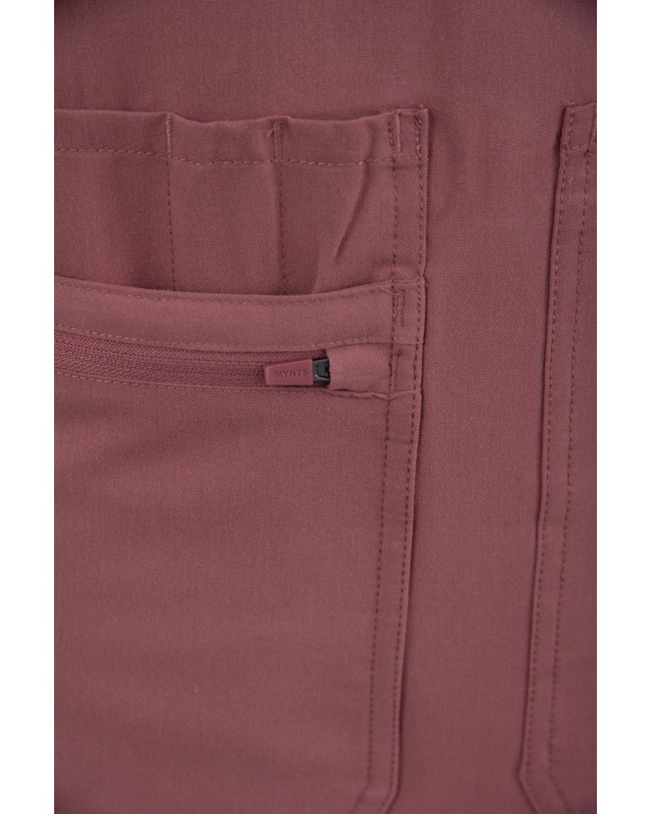 V-Neck Pocket Genius – Scrub Top Women WMT001 Terra Rose - MYNTS