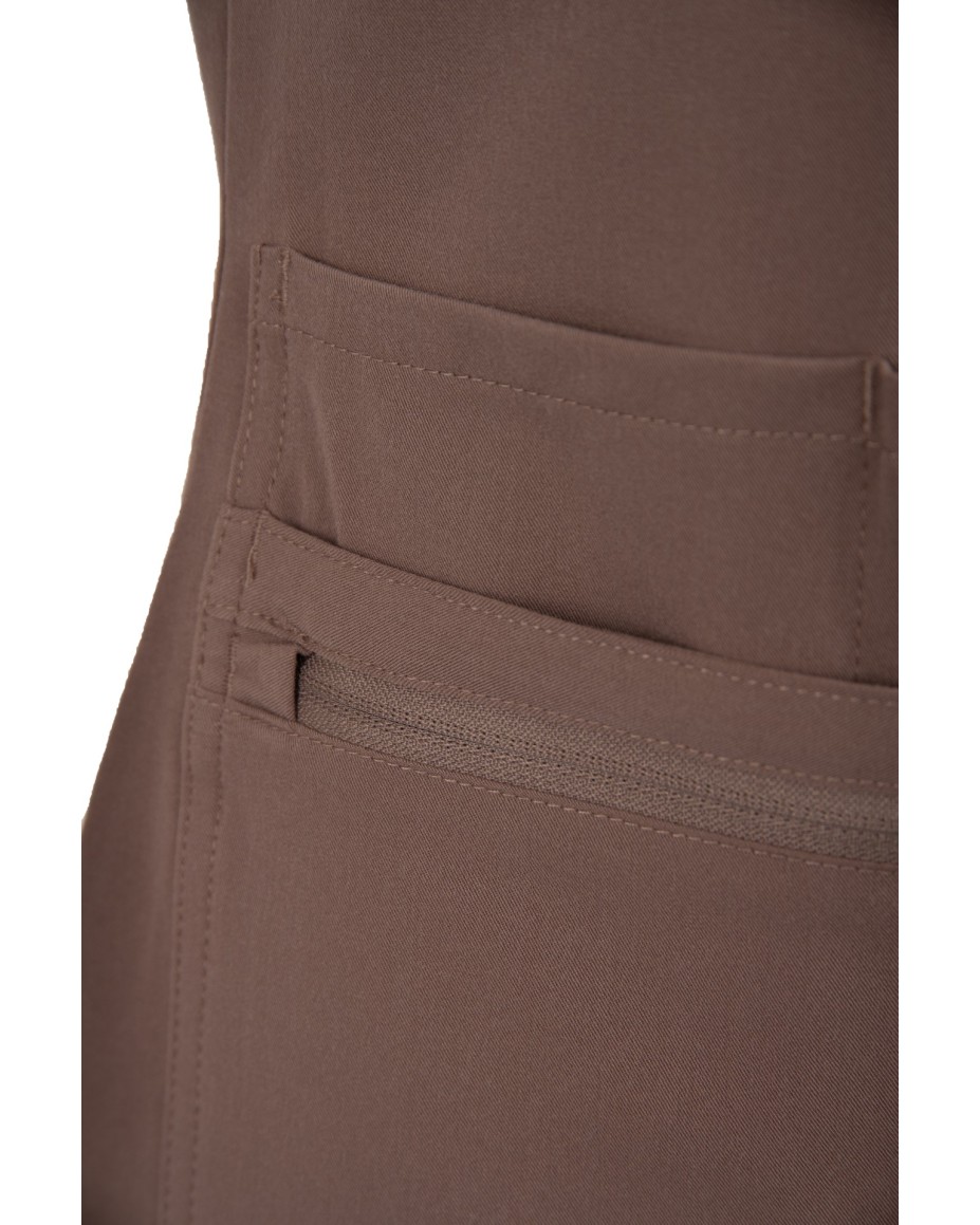 V-Neck Pocket Genius – Scrub Top Women WMT001 Sahara Mokka - MYNTS