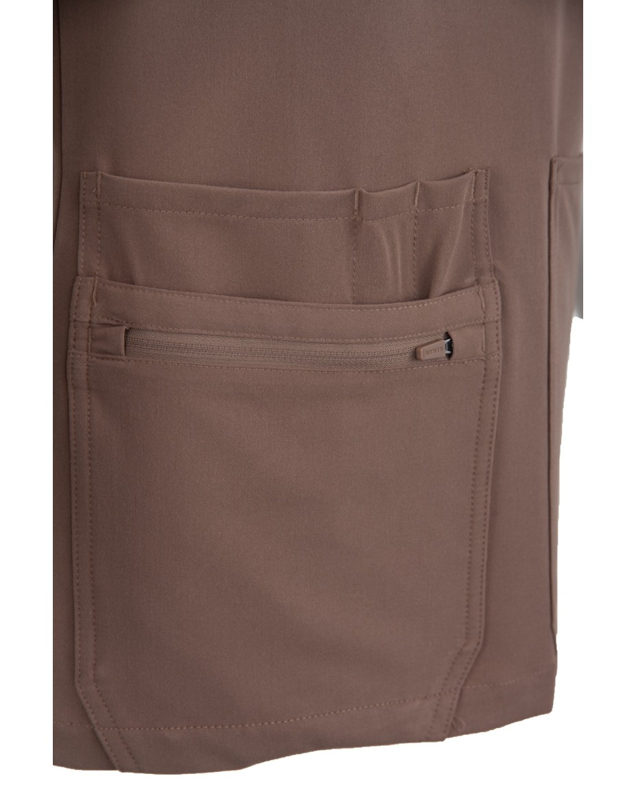 copy of MYNTS V-Neck Pocket Genius – Scrub Top Women WMT001 Sahara Mokka - MYNTS