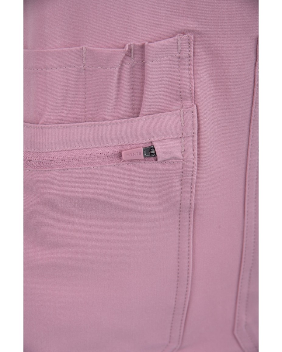 V-Neck Pocket Genius – Scrub Top Women WMT001 Rose Water - MYNTS