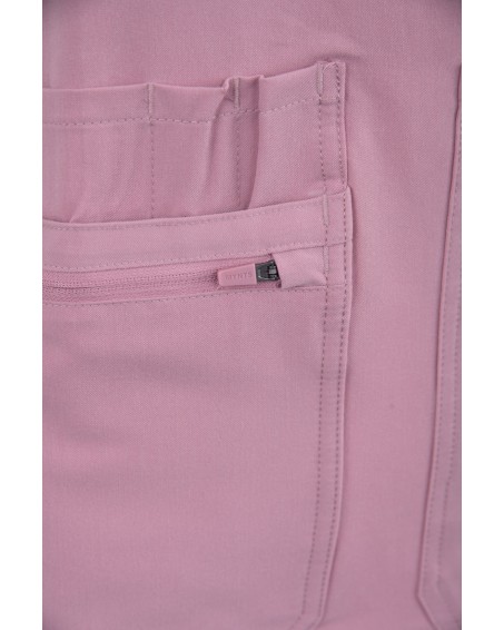V-Neck Pocket Genius – Scrub Top Women WMT001 Rose Water - MYNTS