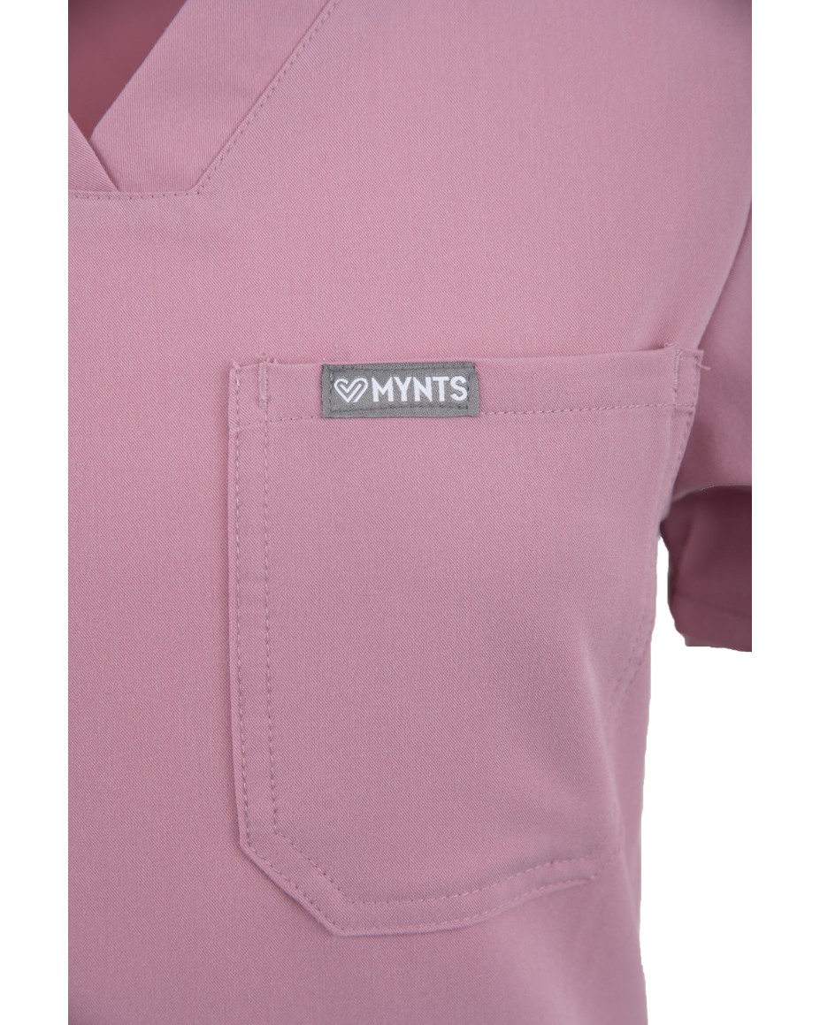 copy of MYNTS V-Neck Pocket Genius – Scrub Top Women WMT001 Rose Water - MYNTS
