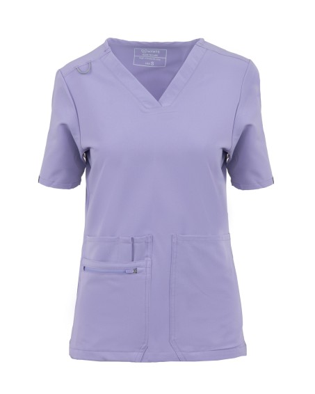 V-Neck Pocket Genius – Scrub Top Women WMT001 Lavender - MYNTS