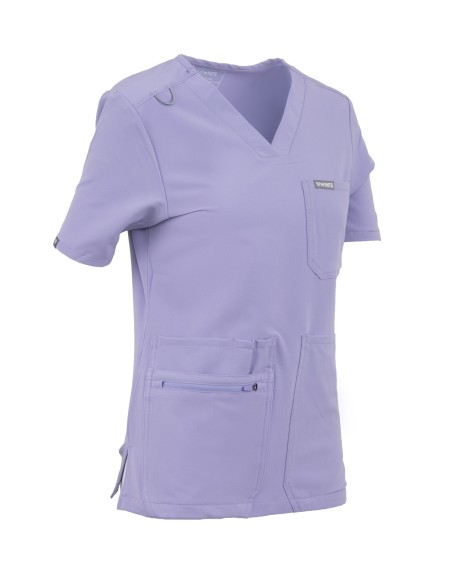 V-Neck Pocket Genius – Scrub Top Women WMT001 Lavender - MYNTS