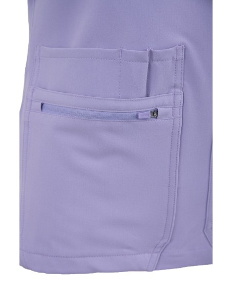 V-Neck Pocket Genius – Scrub Top Women WMT001 Lavender - MYNTS