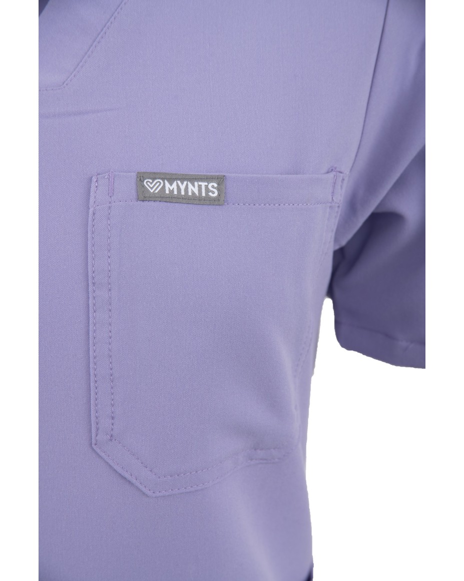 V-Neck Pocket Genius – Scrub Top Women WMT001 Lavender - MYNTS