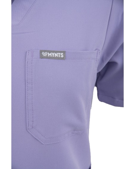 V-Neck Pocket Genius – Scrub Top Women WMT001 Lavender - MYNTS