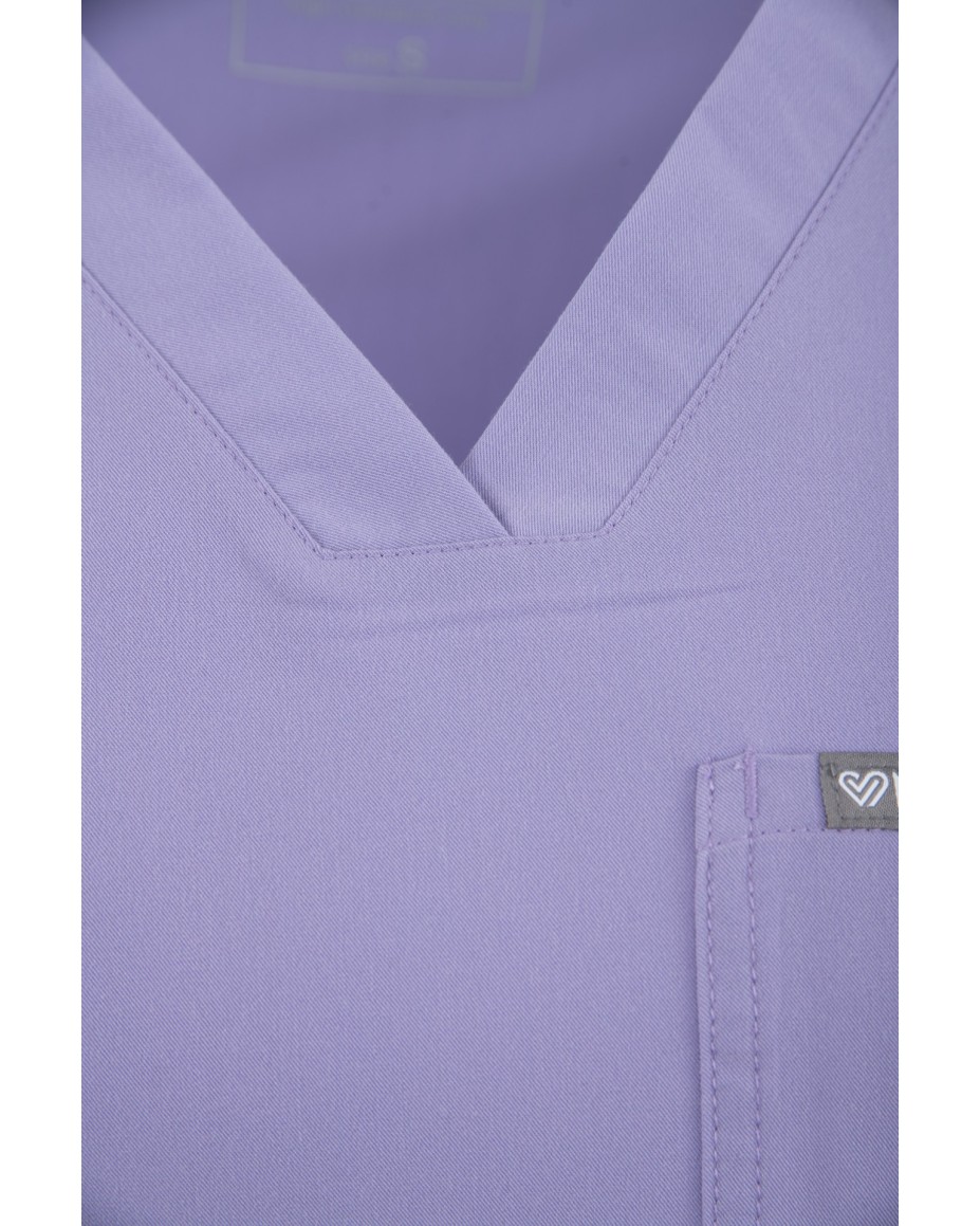 V-Neck Pocket Genius – Scrub Top Women WMT001 Lavender - MYNTS