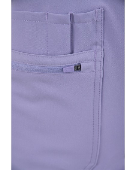 V-Neck Pocket Genius – Scrub Top Women WMT001 Lavender - MYNTS