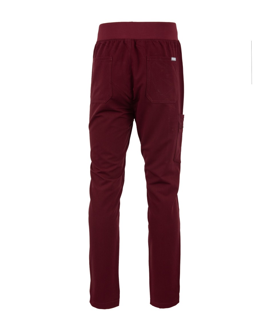 Straight Leg Pants Men MMP004 Burgundy - MYNTS