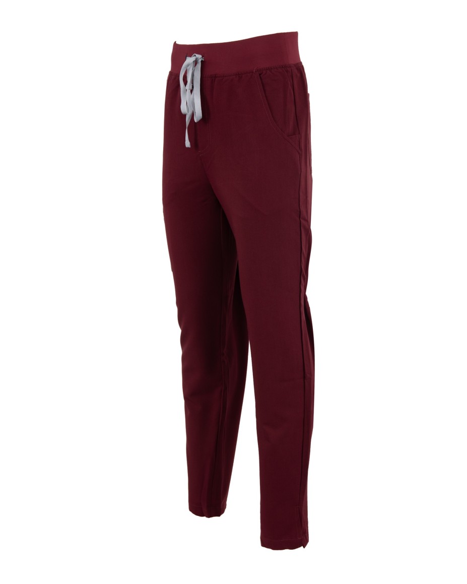 Straight Leg Pants Men MMP004 Burgundy - MYNTS