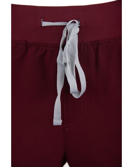 Straight Leg Pants Men MMP004 Burgundy - MYNTS
