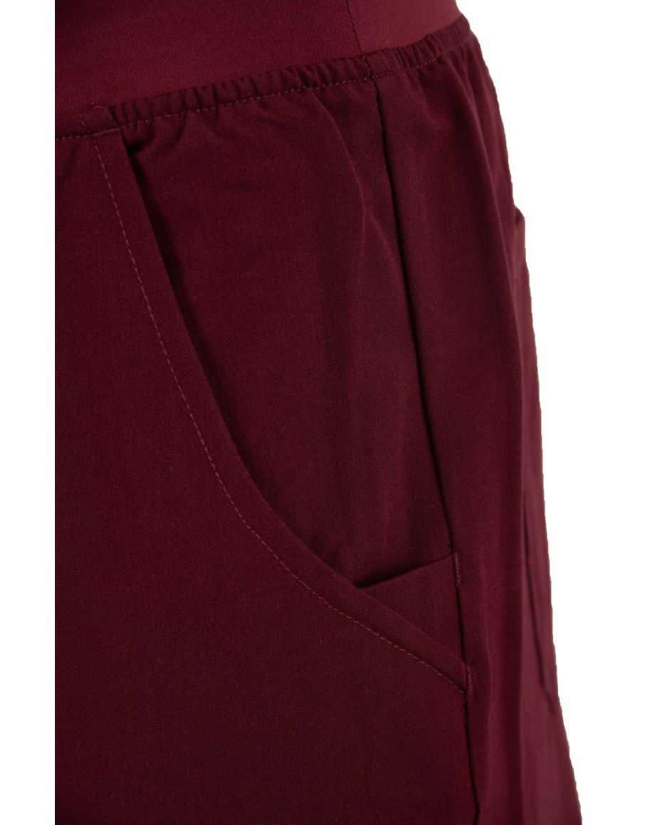 Straight Leg Pants Men MMP004 Burgundy - MYNTS