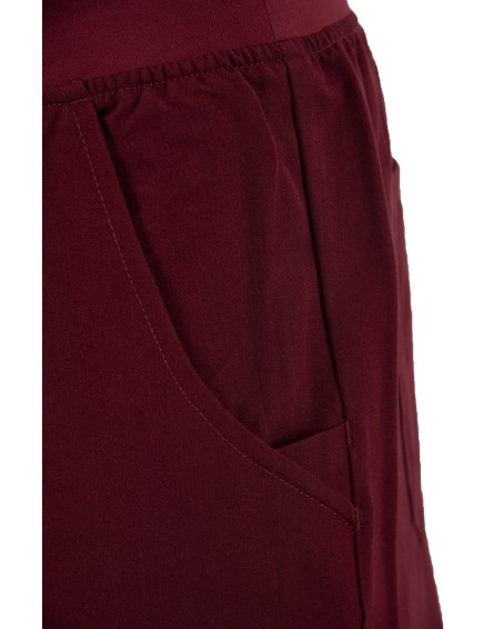 Straight Leg Pants Men MMP004 Burgundy - MYNTS