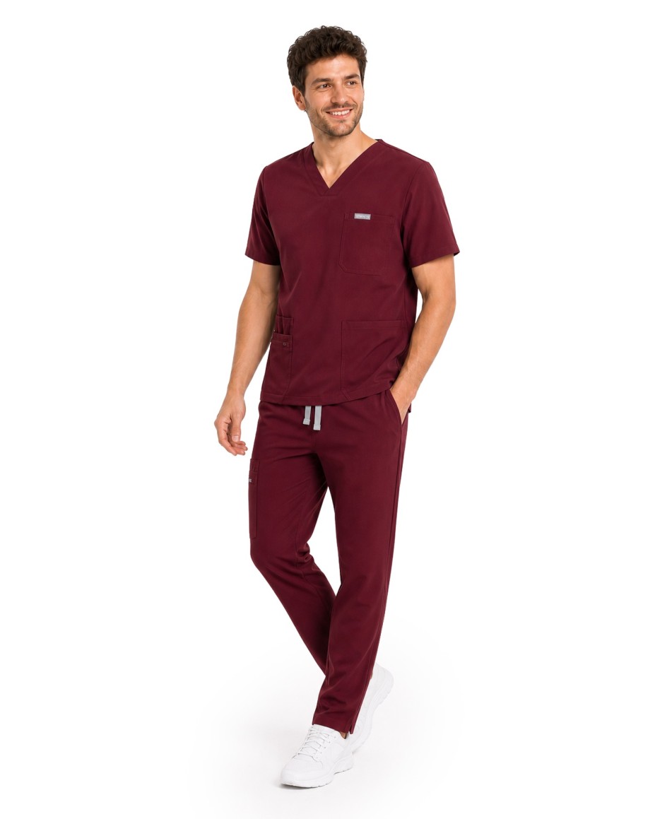 copy of MYNTS Straight Leg Pants Men MMP004 Burgundy - MYNTS