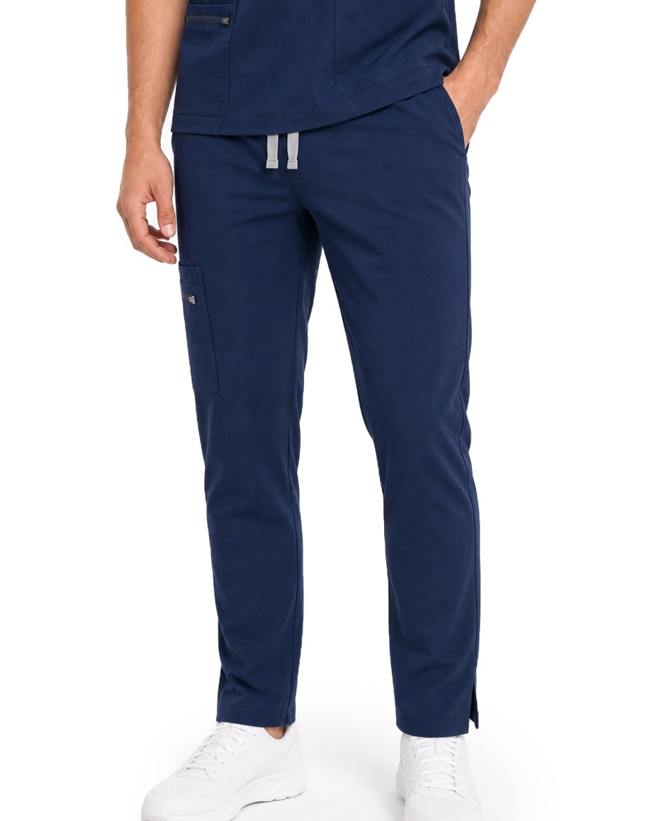 Straight Leg Pants Men MMP004 Midnight Navy - MYNTS