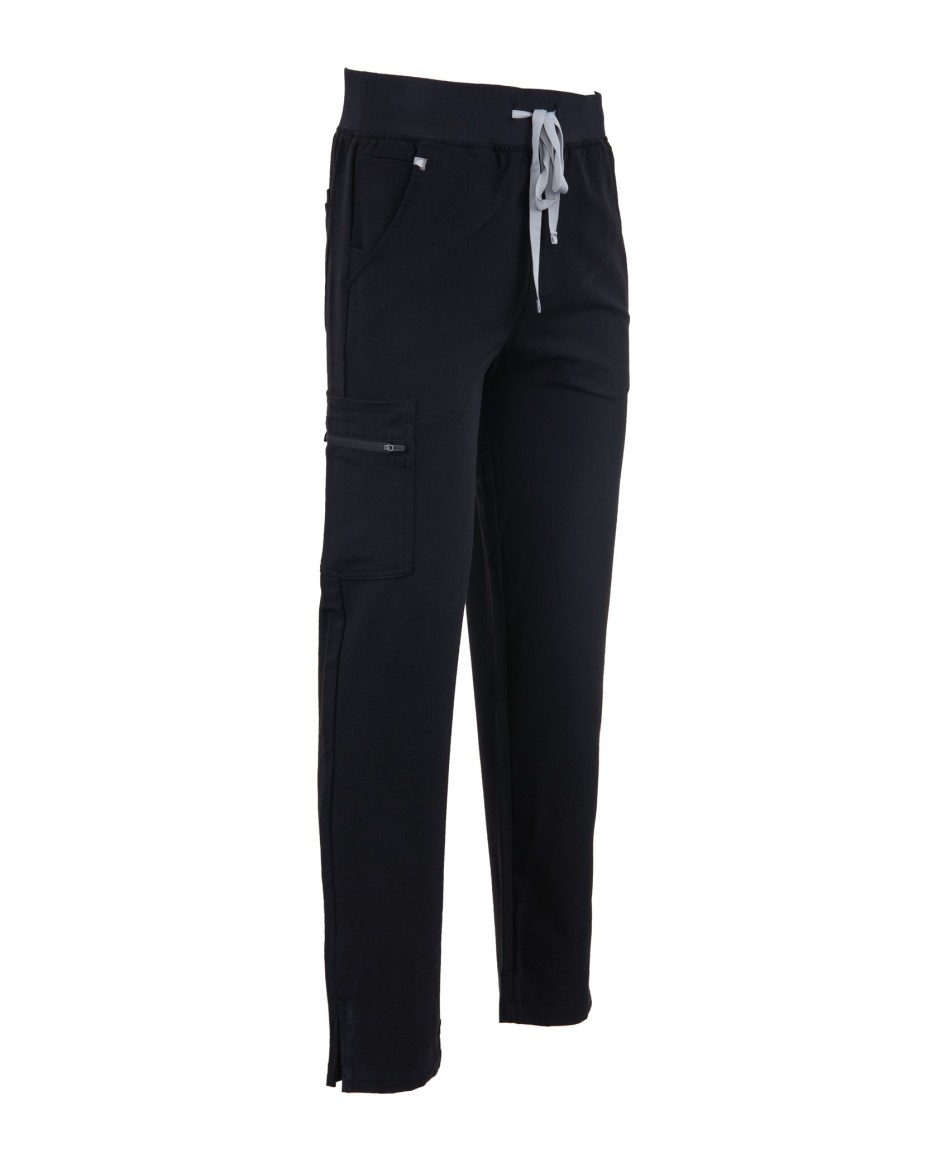 Straight Leg Pants Men MMP004 Black - MYNTS