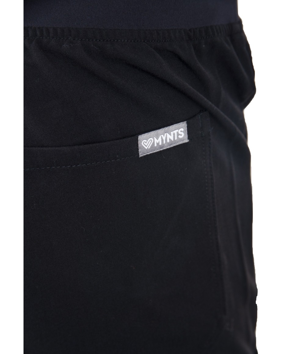 Straight Leg Pants Men MMP004 Black - MYNTS