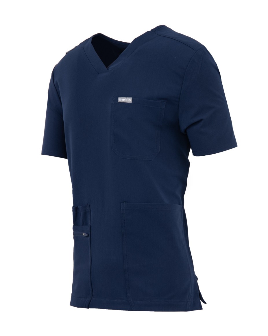 copy of MYNTS V-Neck Pocket Genius - ScrubTop Men MMT003 Midnight Navy - MYNTS