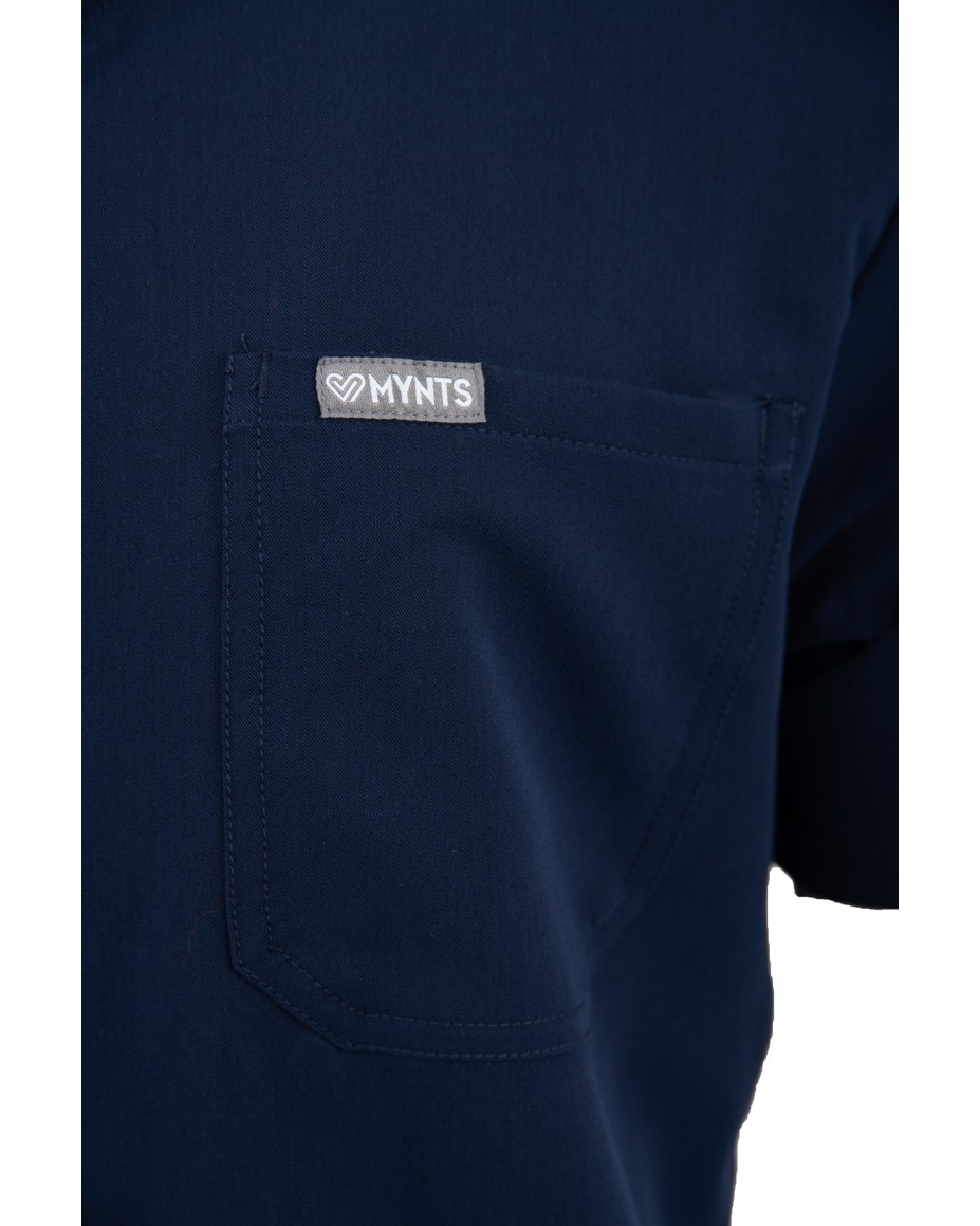 copy of MYNTS V-Neck Pocket Genius - ScrubTop Men MMT003 Midnight Navy - MYNTS
