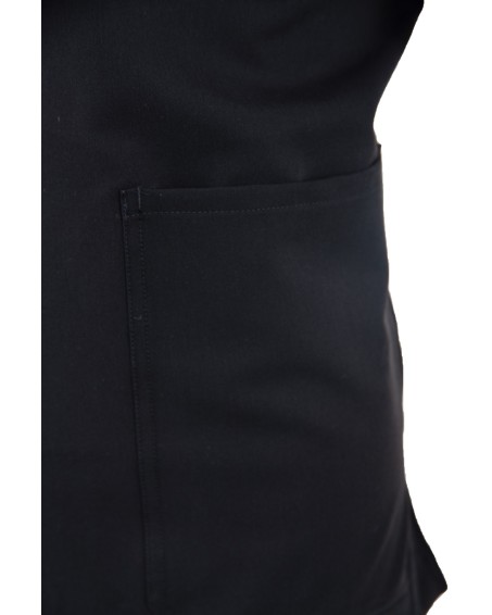 V-Neck Pocket Genius - ScrubTop Men MMT003 Black - MYNTS