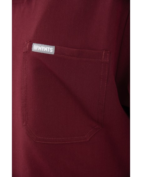 copy of MYNTS V-Neck Pocket Genius - ScrubTop Men MMT003 Burgundy - MYNTS