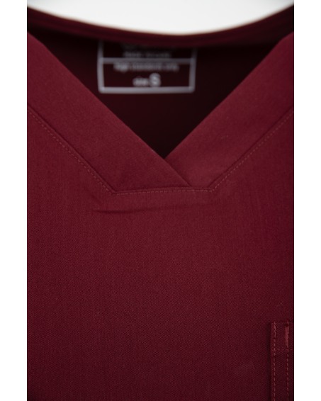 copy of MYNTS V-Neck Pocket Genius - ScrubTop Men MMT003 Burgundy - MYNTS