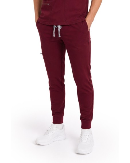 Jogger Pants Men MMP003 Burgundy - MYNTS