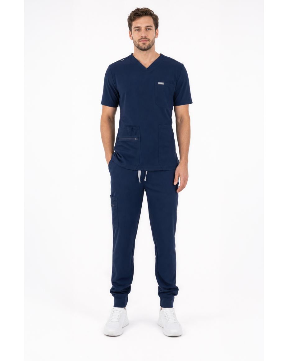 Jogger Pants Men MMP003 Midnight Navy - MYNTS
